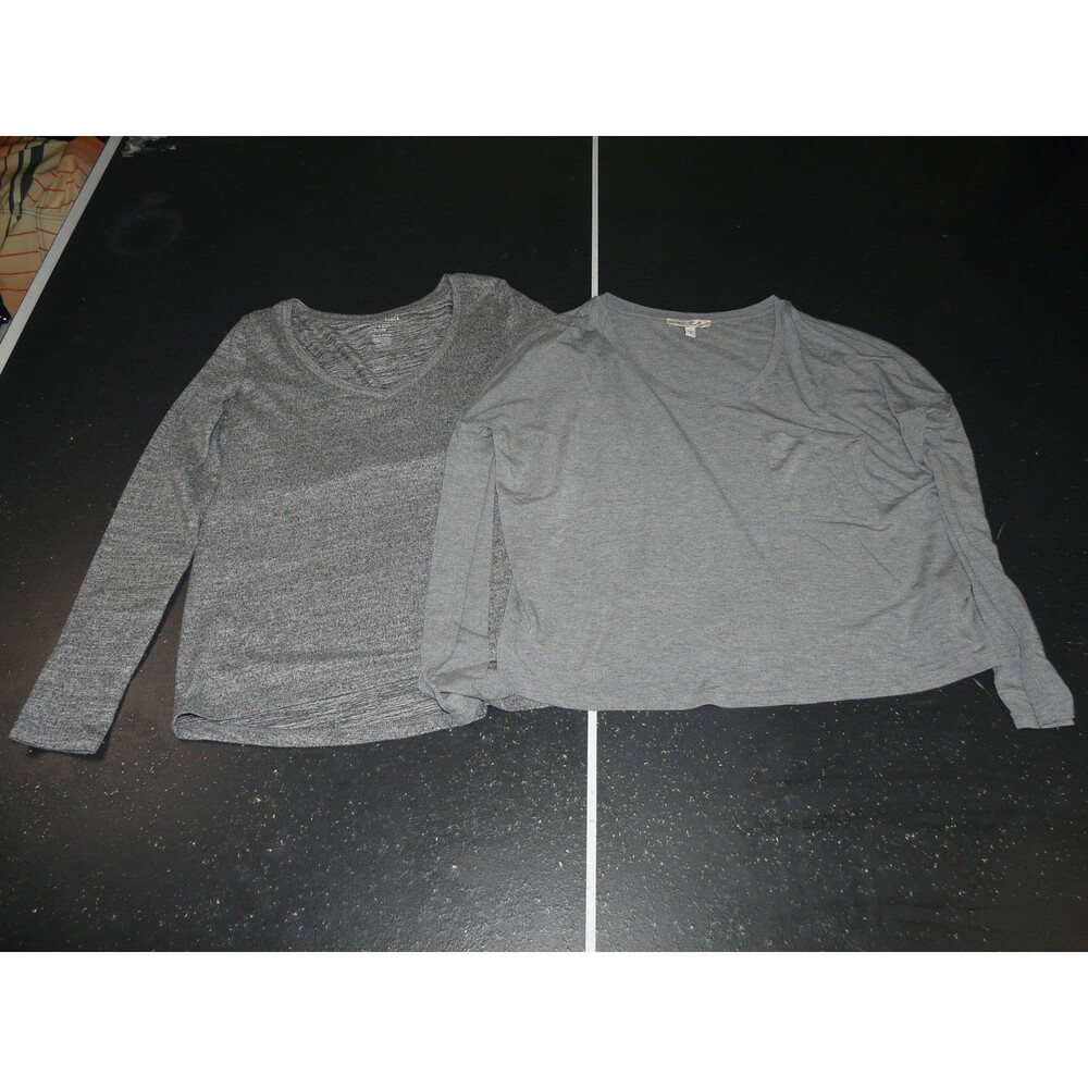 American Eagle Outfitters & Express Long Sleeve T-Shirt Set Gray Women's XS / S